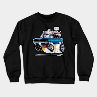 Vince Crains RAT POWER 1968 Blue black Camaro Crewneck Sweatshirt